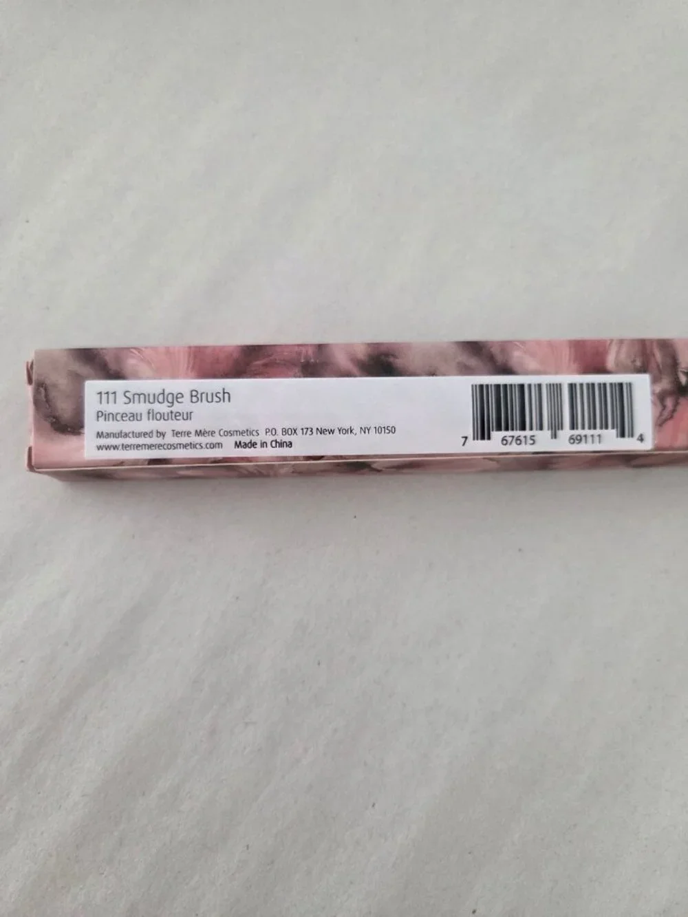 Terre Mère 111 Smudge Brush Eyeshadow Blending Tool Rose Gold Black Handle